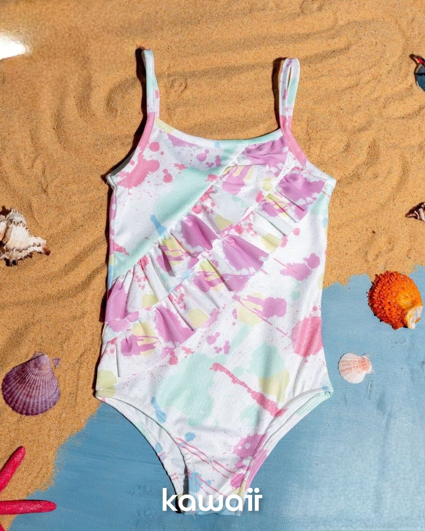 Swimsuit 1 pcs Tie Die