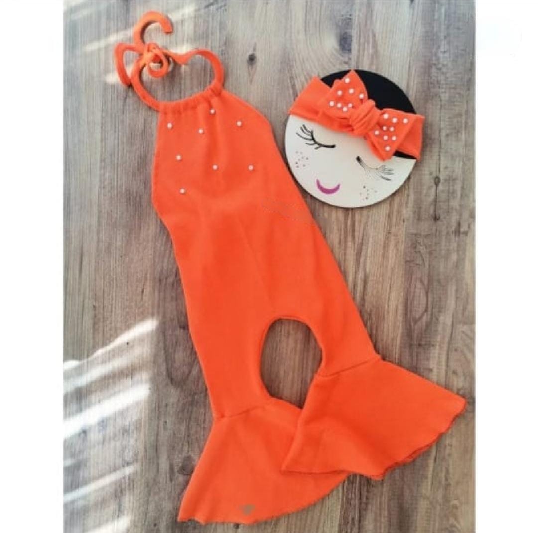 Wide legg Overall With Headband