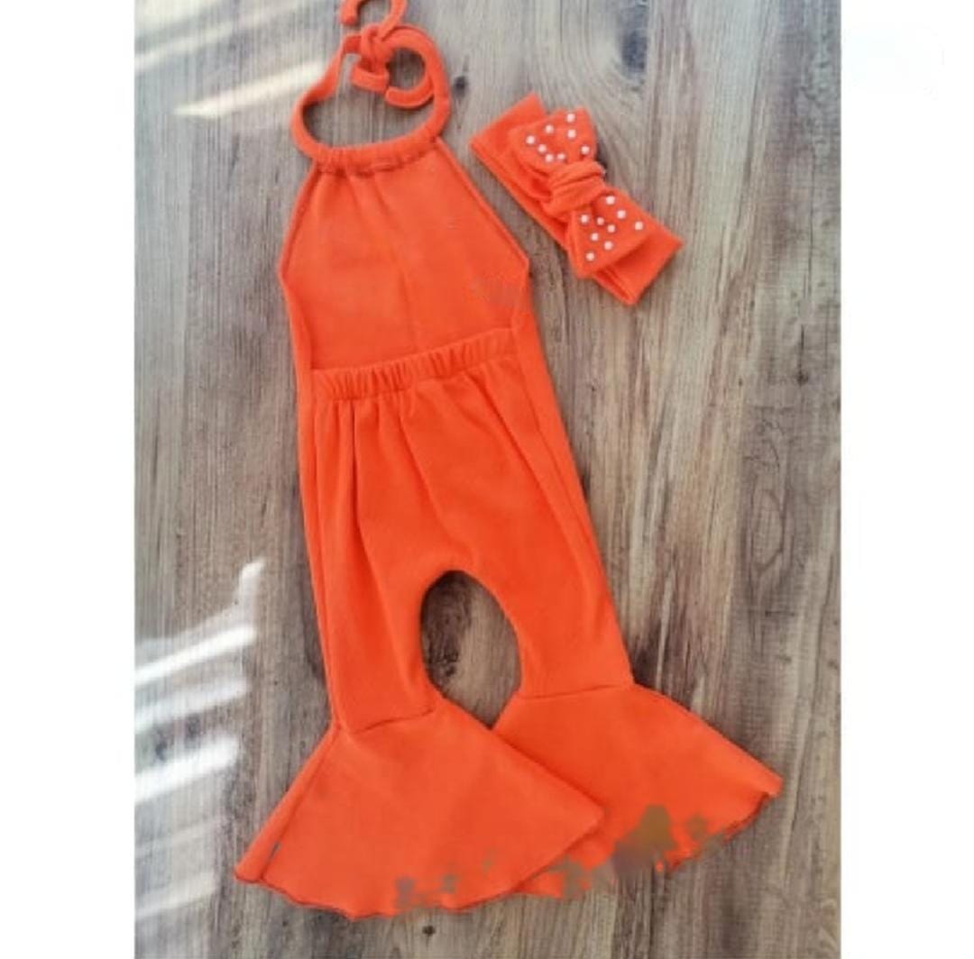 Wide legg Overall With Headband