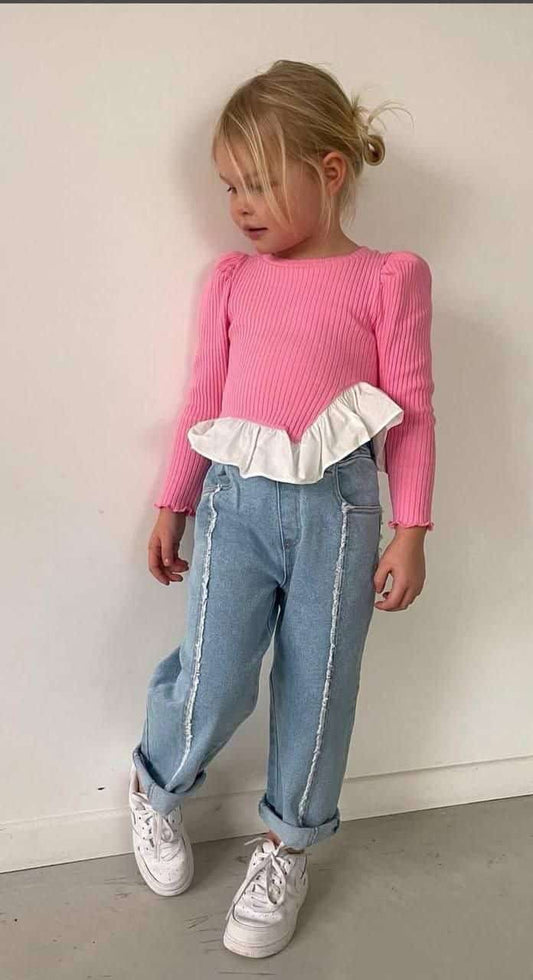 Set 2 Pcs Jeans & Top