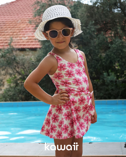 Swimsuit Flowers Dress