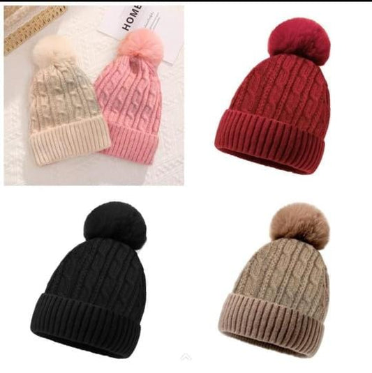 Wool hat fur inside