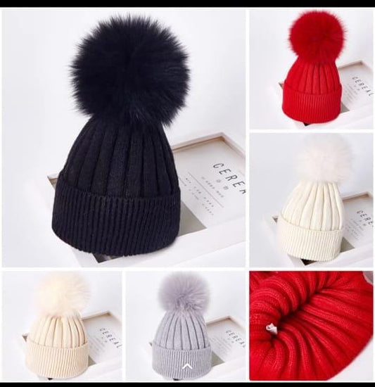 Wool hat fur inside